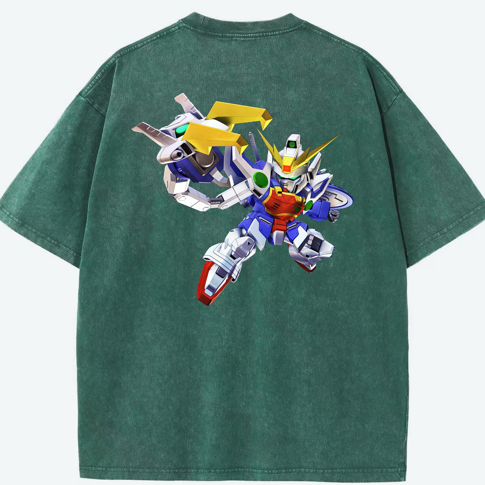 （画像用） 機動戦士ガンダム Mobile Suit Gundam 綿100% ヴィンテージ風 半袖Tシャツ（背面プリント）